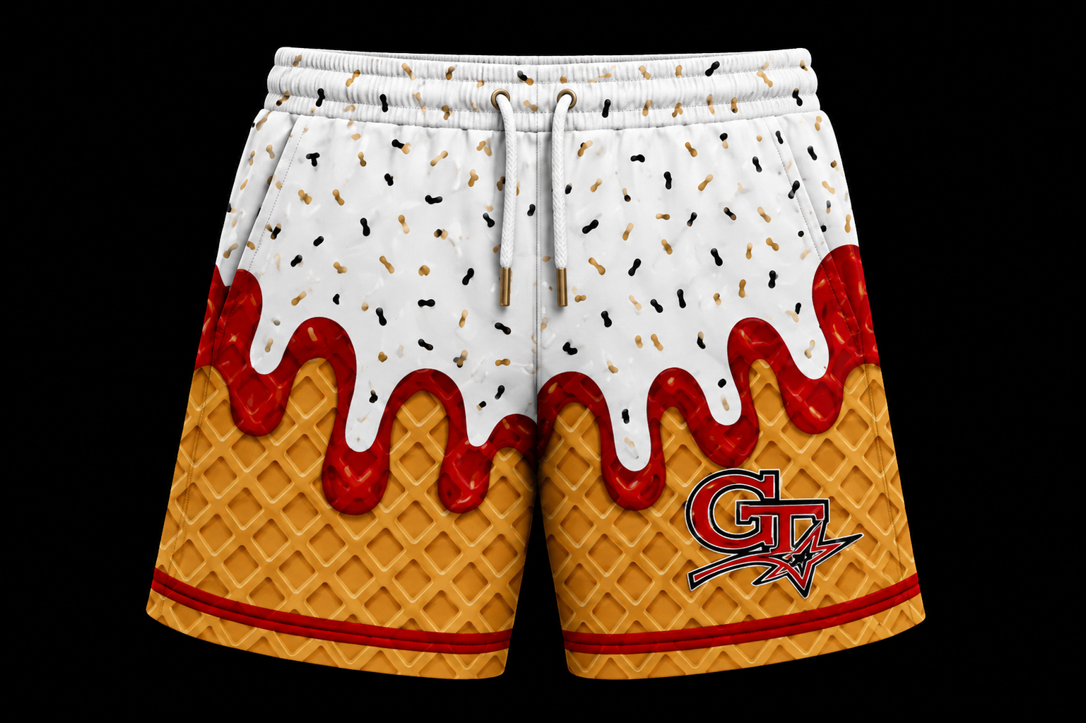 GAME TIME WAFFLE DRIP SHORTS