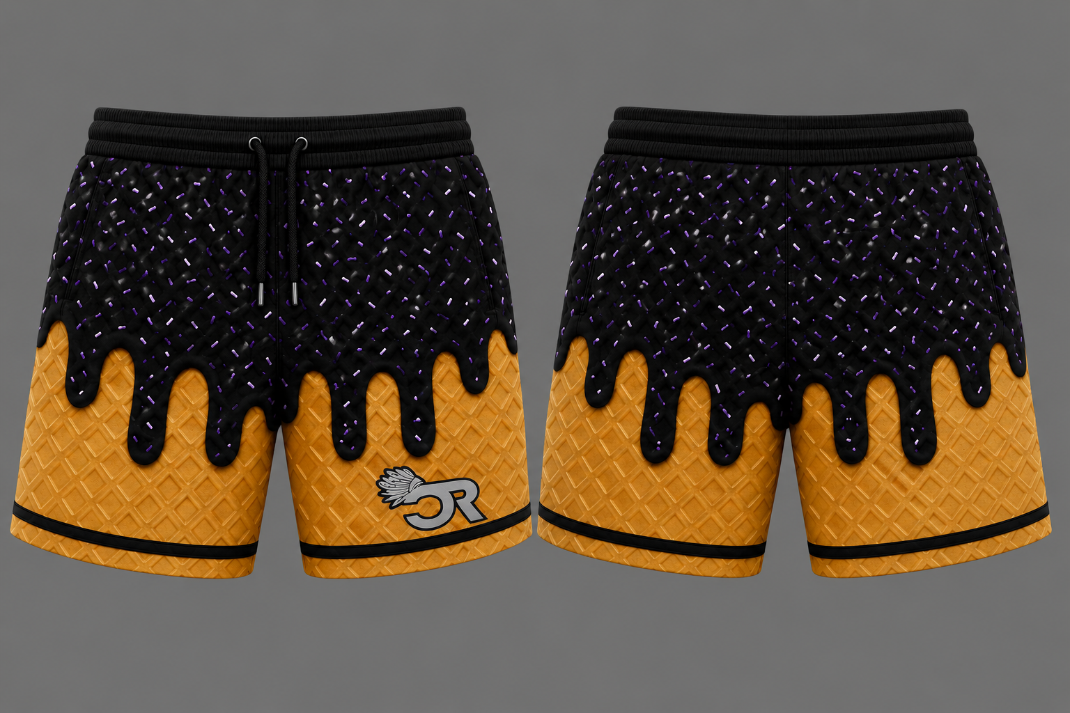 WAFFLE DRIP SHORTS